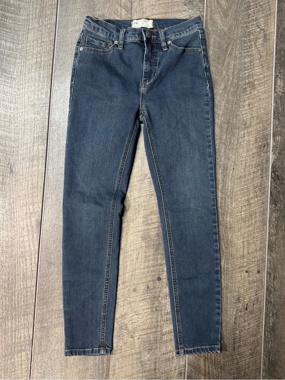 Free People Dark Indigo Skinny Jeans